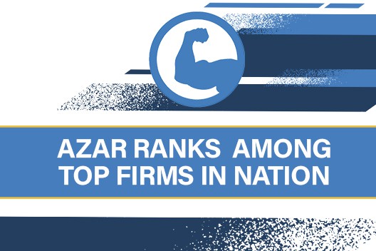 Azar Ranks among top firms in nation battling insurance companies