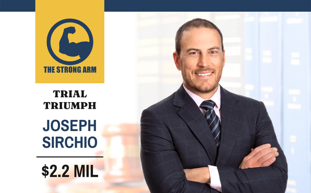 Attorney Joseph Sirchio Triumphs in lawsuit winning $2 million for motorcycle accident victim