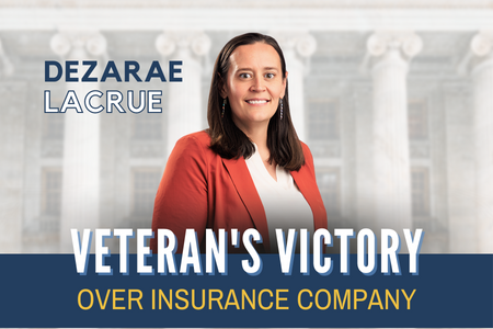 Senior Attorney Dezarae Lacrue Victory For Veteran Injured In Car Accident