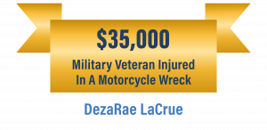 DezaRae LaCrue Wins $35,000 For Injured Veteran