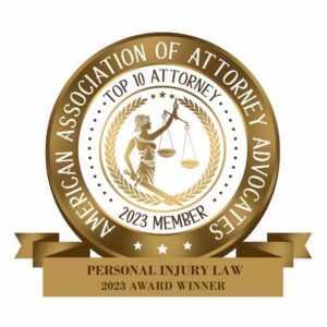 American Association of Attorney Advocates 2023 Memeber - Personal Injury Law 2023 Award Winner