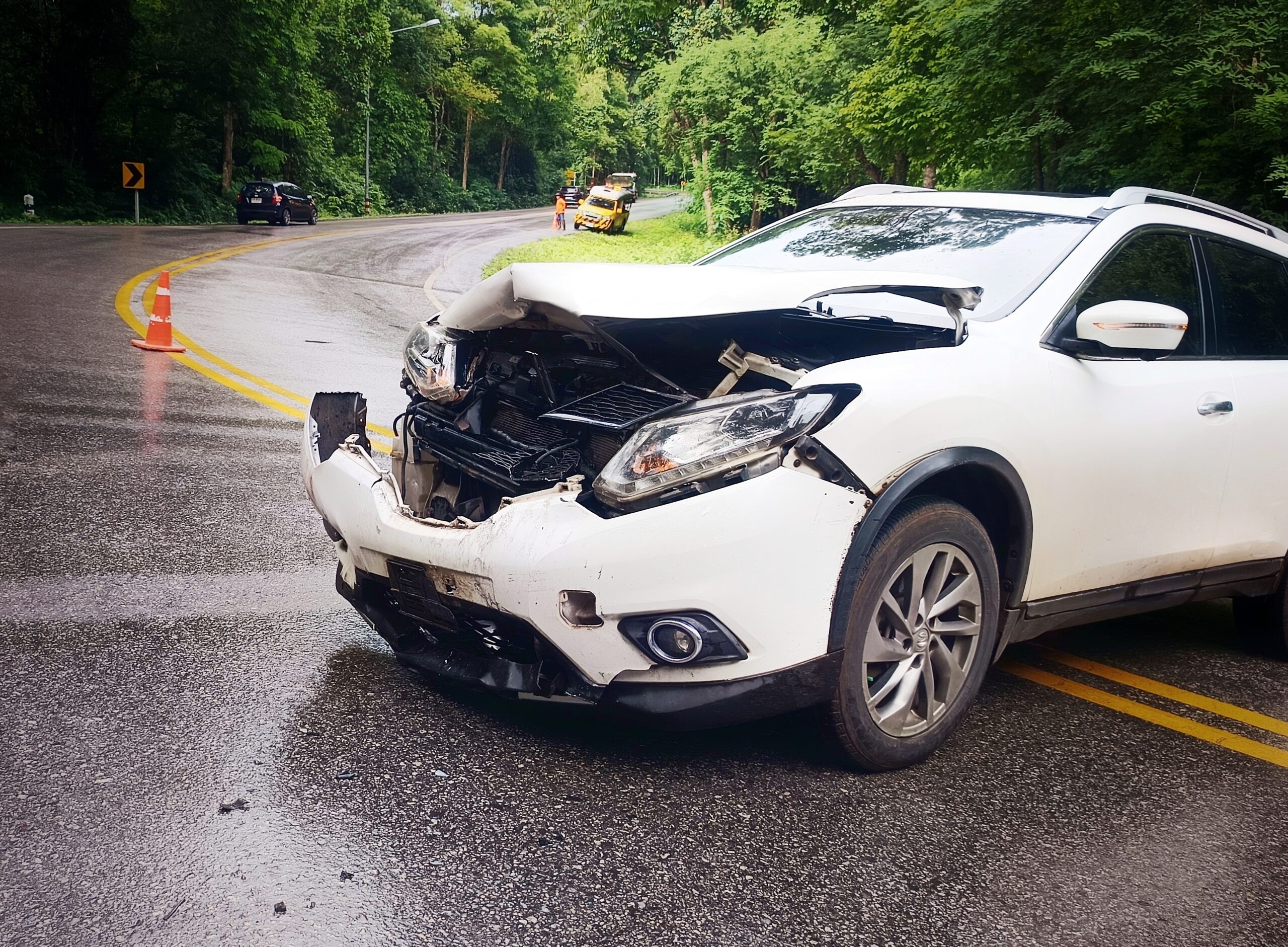 crashed car