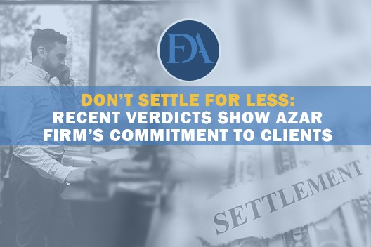 Don't settle for less / recent verdicts