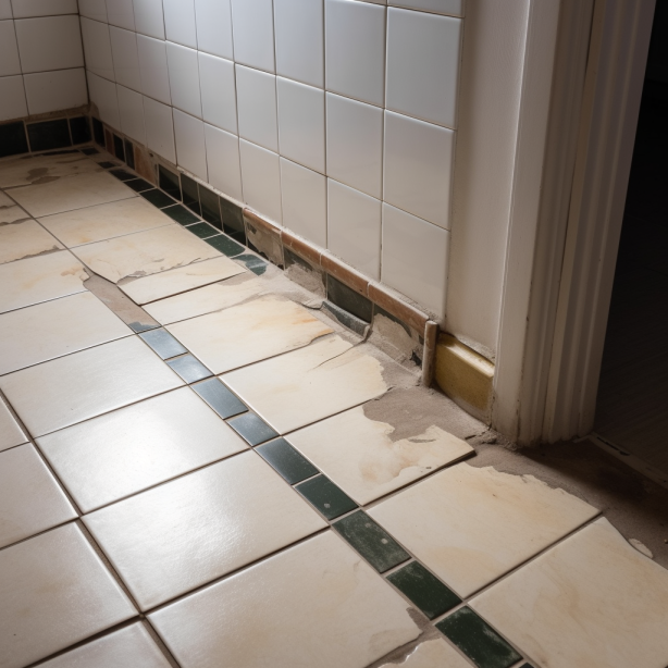 a floor with cracked tiles poses a fall risk